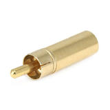 Monoprice Canada Cab 7181 Audio Adapters Metal RCA Plug to 3 5mm Stereo Jack Adaptor Gold Plated Monoprice