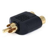 PrimeCables Cab 7186 Audio Adapters RCA Plug to 2x RCA Jack Splitter Adapter Gold Plated PrimeCables