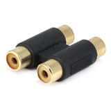 PrimeCables Cab 7238 Audio Adapters 2 RCA Jack to 2x RCA Jack Adapter Gold Plated PrimeCables