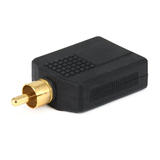 Monoprice Canada Cab 7212 Audio Adapters RCA Plug to 2x 6 35mm 1 4 Inch Mono Jack Splitter Adapter Gold Plated Monoprice