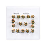 Monoprice Canada Cab 6707 Audio Video Wall Plates 2 Gang 7 2 Surround Sound Distribution Wall Plate Monoprice