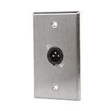Monoprice Canada Cab 7397 Audio Video Wall Plates XLR Male 3 Pin One Port Zinc Alloy Wall Plate Monoprice