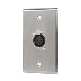Monoprice Canada Cab 7396 Audio Video Wall Plates XLR Female 3 Pin One Port Zinc Alloy Wall Plate Monoprice