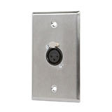 Monoprice Canada Cab 7396 Audio Video Wall Plates XLR Female 3 Pin One Port Zinc Alloy Wall Plate Monoprice