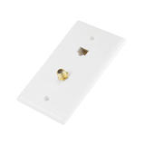 Monoprice Canada Cab 7838 Audio Video Wall Plates Cat5e F Type Wall Plate Cat5e F Type Coupler Type Monoprice