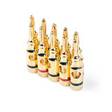 PrimeCables Cab 9437 Banana Plugs 5 PAIRS OF High Quality Copper Speaker Banana Plugs Open Screw Type PrimeCables