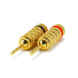PrimeCables Cab 5975 Banana Plugs 1 PAIR OF High Quality Copper non banana Speaker Plugs Pin Screw Type PrimeCables