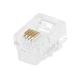 Monoprice Canada Cab 7268 RJ 11 RJ 12 Jacks RJ11 6P4C Plug Flat Stranded 50Pcs Bag Monoprice