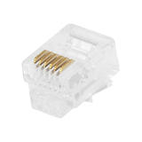 Monoprice Canada Cab 7270 RJ 11 RJ 12 Jacks RJ12 6P6C Plug Flat Stranded 50Pcs Bag Monoprice