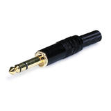 PrimeCables Cab 6208 Audio Adapters 6 35mm 1 4in TRS Stereo Plug Black Shell Gold Plated 7 5mm Outside Diameter PrimeCables