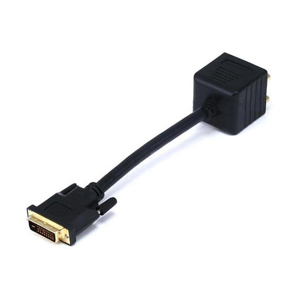 Video Splitter - DVI-D Male to DVI-D Female X 2 - Monoprice®