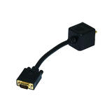 Other Brands Cab 2517 Audio Video Splitters Video Splitter VGA HD15 Male to VGA HD15 Female DVI A Female Monoprice