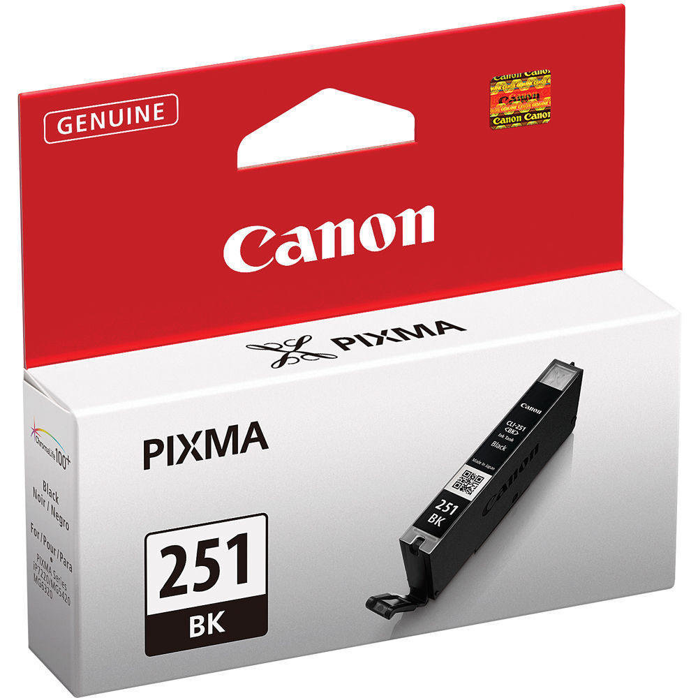Canon CLI251BK Original Black Ink Cartridge (6513B001)
