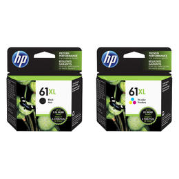 HP 61XL OEM BK and Tricolour Combo DeskJet 1000 HP 61XL Original Black and Tri color Ink Cartridge Combo