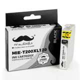 Moustache T200XL120 WorkForce WF 2520 Epson 200 T200XL120 Compatible Black Ink Cartridge High Yield Moustache