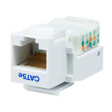 PrimeCables Cab 310 Cat5e RJ 45 Jacks Cat5E RJ 45 Toolless Keystone Jack in White PrimeCables