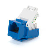 PrimeCables Cab 1040 Cat6 6a RJ 45 Jacks Cat6 RJ 45 Toolless Keystone Blue PrimeCables