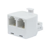 Monoprice Canada Cab 7292 Inline Couplers T Adapters 6P4C T Adapter 1x Male to 2x Female Monoprice