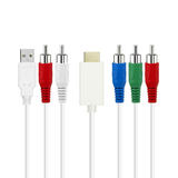PrimeCables Cab HDMI 5RCA 6FT Component Video Cables HDMI to 5 RCA Component Converter Cable 6Ft White PrimeCables