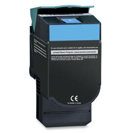 C540H2CG X543dn Lexmark C540H2CG Remanufactured Cyan Toner Cartridge High Yield