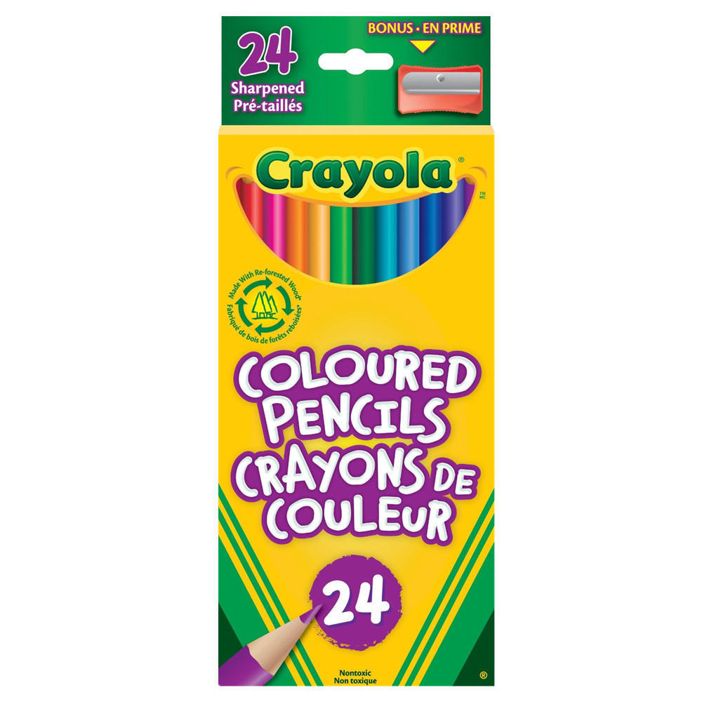 Crayola® PreSharpened Coloured Pencils 24 Colours 469122