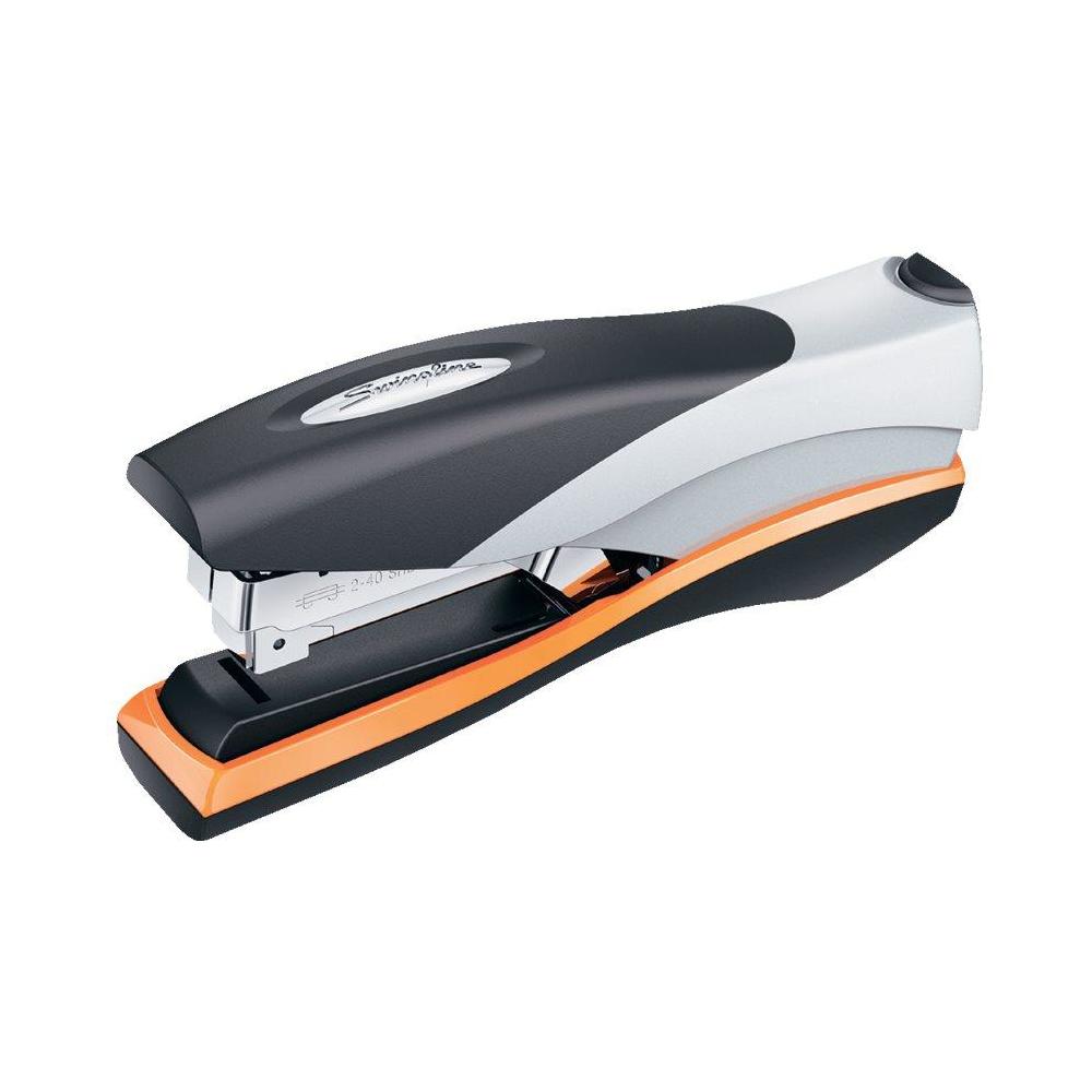 Swingline® Optima® 40 Desk Staplers Orange Silver Black 40 Sheet Capacity 789149