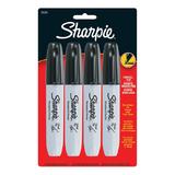 Sharpie 840 38264PP Markers Sharpie Chisel Tip Permanent Markers 4 Black Markers 38264 155598
