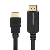 PrimeCables Cab FL 445 914 DisplayPort Cables DP to HDMI DisplayPort to HDMI M M Cable 3ft Black PrimeCables