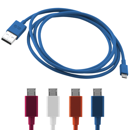 Puregear® Charge-Sync Cable for Micro USB devices - 4 ft (Colors Available)