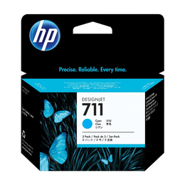 HP CZ134A OEM DesignJet T120 HP 711 CZ134A Original Cyan Ink Cartridge 3 Pack