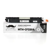 Moustache CF350A Color LaserJet Pro MFP M176n Compatible HP 130A CF350A Black Toner Cartridge Moustache