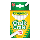 Crayola 145 51 0312 Art Markers Crayons Coloured Pencils Crayola Anti Dust White Chalks Package of 12