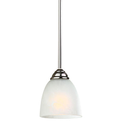 1 Light Pendant in Chrome Finish