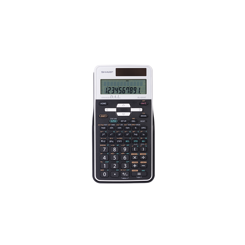 Sharp® EL531XTBWH 272 Functions 10Digit 2 Line Display Scientific Calculator