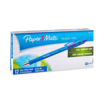 PaperMate® 1.0mm flexgrip ultra recyclé stylos à bille, bleu, 1/pack 437491