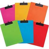 Geo 459 PCB14811 Clipboards Document Holders Geo Plastic Writing Clipboard Letter Size Assorted Colours