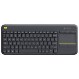 Logitech 920 007119 Keyboards Logitech K400 Plus Wireless Touch Keyboard Black English