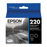 Epson T220120 D2 OEM WorkForce WF 2630 Epson T220120 D2 Original Black Ink Cartridge Twin Pack