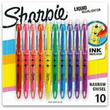 Sharpie 840 24415PP Highlighters Sharpie Liquid Pen Style Highlighters Assorted Colours 10 Pack