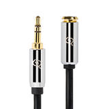 PrimeCables PC S400e b 3 5mm 2 5mm Audio Cables Premium 3 5mm Stereo Male to 3 5mm Stereo Female Extension Cable Black 3 Leng
