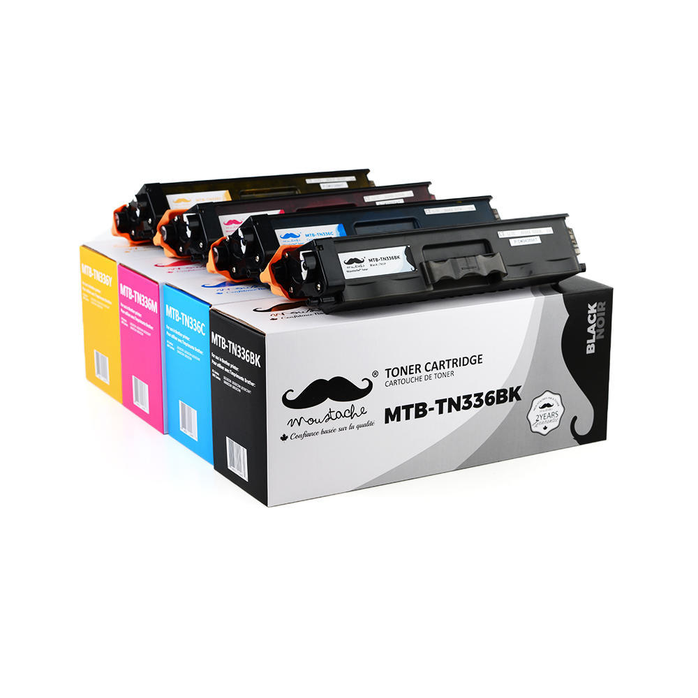 Brother TN336 Compatible Toner Cartridge Combo BK/C/M/Y - MoustacheÂ®