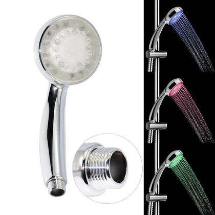 Romantic 7 Color Changing LED Light Shower Head Water Bath Home Bathroom Glow