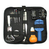 GZA 00131 Tools 13 Pieces Watch Repair Kit Set Wrist Strap Adjust Pin Tool Back Remover Fix and Hammer