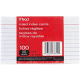 Hilroy 740 63350 Tabs Index Cards Hilroy Mead Index Cards Ruled 3 x 5 Inch 100 Pkg