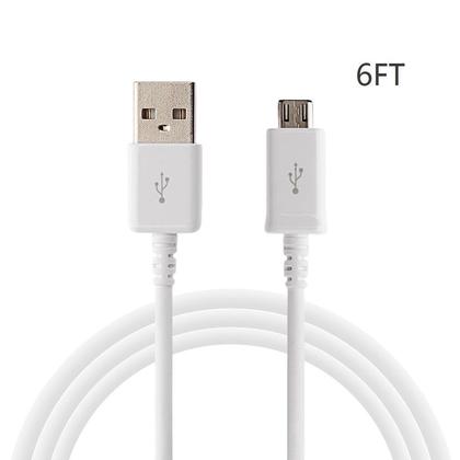 PrimeCables® USB 2.0 Charge & Sync Data Cable, White (6ft/1.8m)