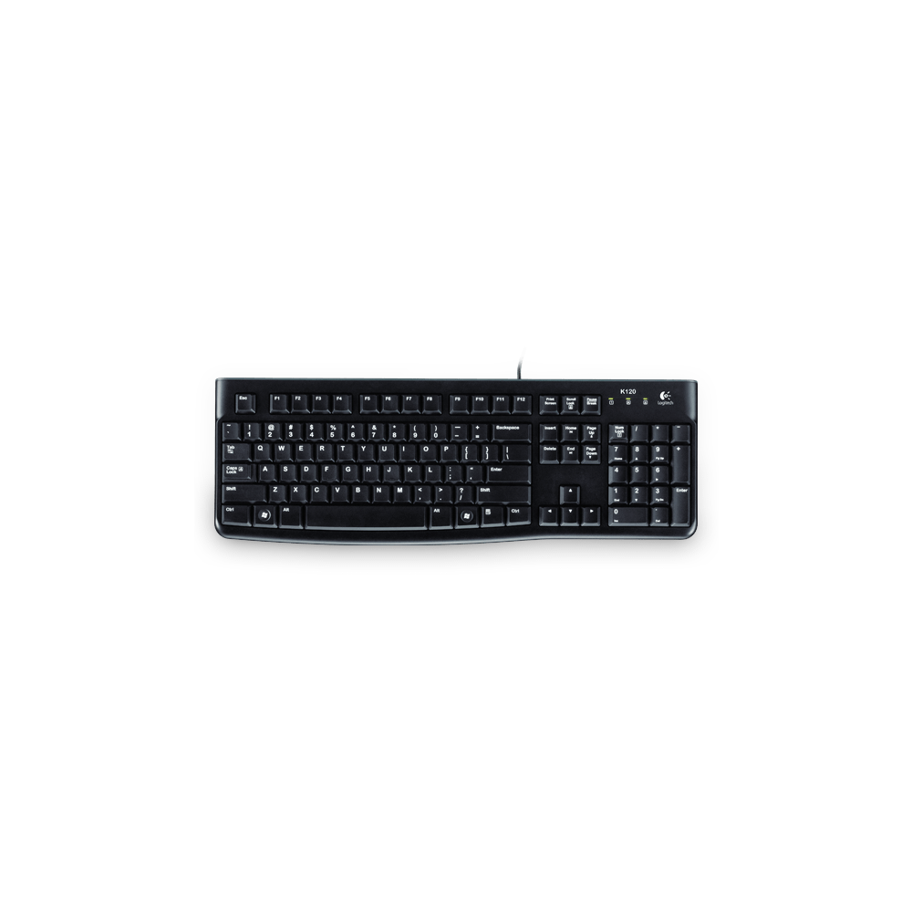 Logitech K120 Full-Size Wired Keyboard with English Canadian Layout