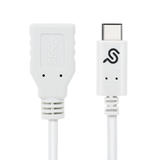 PrimeCables Cab usb3Af Cm 15cm USB 3 0 USB C Type C to USB 3 1 M F Cable Adapter 15CM White PrimeCables