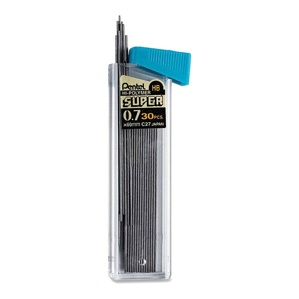 Pentel 0,5mm grootte 2B schaduw hardheid potloodvulling vervangende reserve loden Hi Pollymer super voor automatische & mechanische potloden (pakket van 3 buizen - 36 stuks