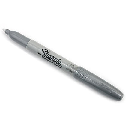 Sharpie® Calligraphic Metallic Permanent Marker, Fine Point - Silver 692020