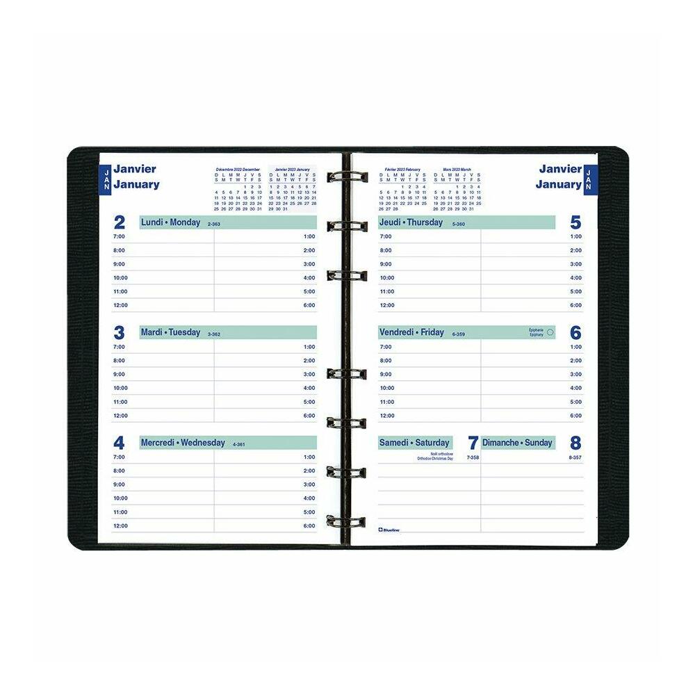 Blueline® Weekly Planner 2023, Bilingual, 8" x 5",16295